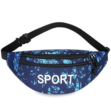 New Waterproof Waist Bag Men's and Women's Large Capacity Wallet Business Cashier Bag Outdoor Sports Running Mobile Phone Bag Chest Bag