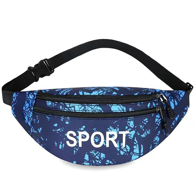 New Waterproof Waist Bag Men's and Women's Large Capacity Wallet Business Cashier Bag Outdoor Sports Running Mobile Phone Bag Chest Bag