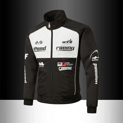 2025 New Men's Motorcycle Clothing European Size Motorcycle Clothing Cross-Border Exclusive Motorcycle Clothing Racing Clothing Men's Leather Jacket