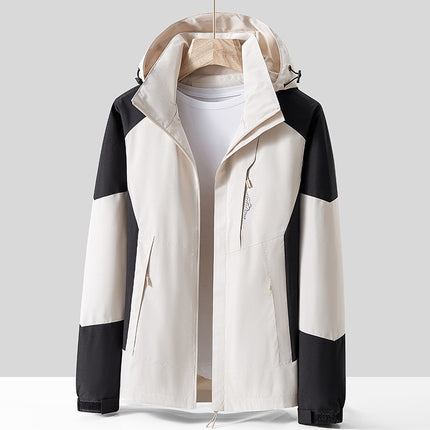 Special Price School Group Clothing Disassembly Outdoor Jacket Autumn and Winter Waterproof Couple Three-In-One Hooded Sports Mountaineering Clothing