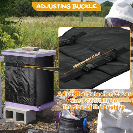 Amazon Hot Sale Winter Outdoor Beehive Windproof Protective Cover Adjustable Beehive Windproof Cover Thermostat Cover