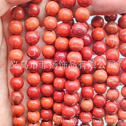 Live explosions natural round beads loose beads diy jewelry accessories string beads personality Miscellaneous Stone semi-finished products spot wholesale