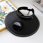 Big straw hat solar-black