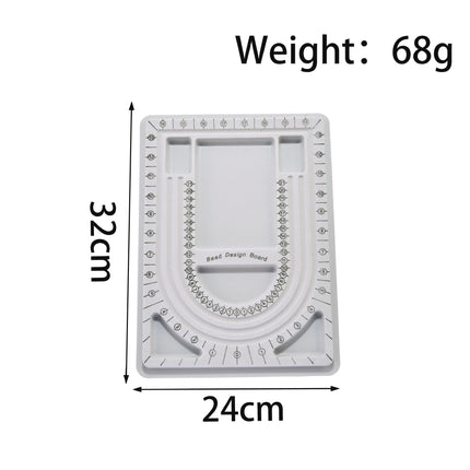 Solid Wood Bead Tray, Jewelry Bracelet Display Tray, Jewelry Design Tray, DIY Beading Tools, Bracelet Storage Tray