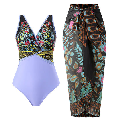 2024 One-Piece Swimsuit for Women, European and American Style, Sexy Bikini Swimwear, Beach Dress Cover-Up Set, in Stock Wholesale One-Piece