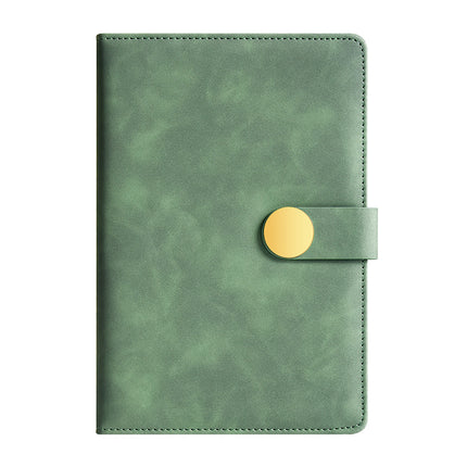 Enterprise logo simple high-quality leather high-end business buckle notebook office stationery suit in stock wholesale