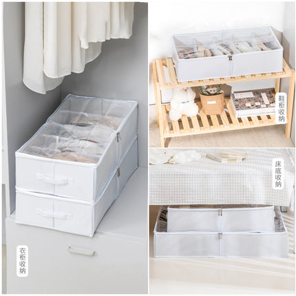 Shoe Box Storage Box Transparent Household Shoe Cabinet Shoe Box Space-saving Bed Bottom Shoe Box Dormitory Shoe Storage Artifact