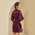 Bridesmaid-Deep Purple (Half Sleeve) / M