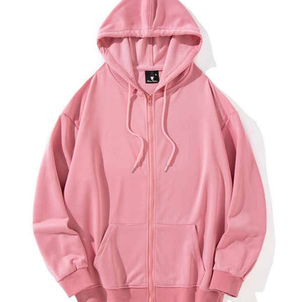 Twill Zipper Hooded Sweater Spring and Autumn Class Clothes Custom Printed Logo Hooded Sweater Custom Printed Hoodie
