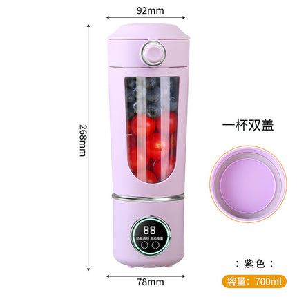 New high-end cross-border juicer household crushed ice juice cup portable rechargeable juicer outdoor 12 knife wireless