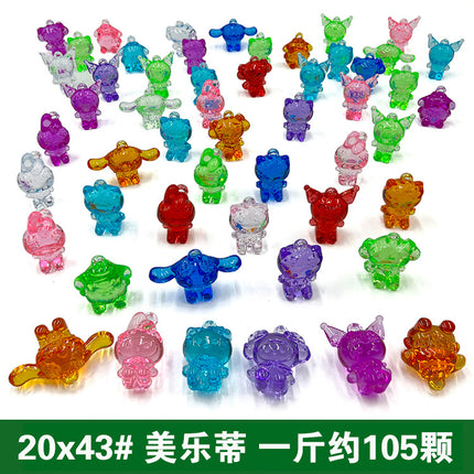 Crystal Children's Diamond Dolphin plastic gem colorful princess play house game archaeological digging gem game toy