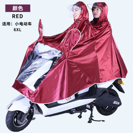 Electric Vehicle Raincoat, Battery Vehicle, Motorcycle, Adult Single/Double Person, Enlarged Full-Body Rain Poncho, Stylish, Enlarged and Widened