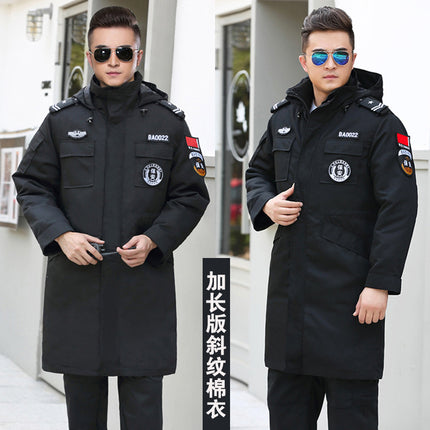 Autumn and Winter New Hot Thickened Cashmere Liner Security Suit Cotton Coat Twill Stand Collar Lined Overalls Cotton Coat