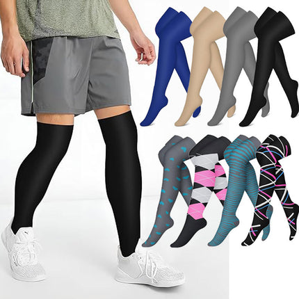 Cross border calf over knee compression socks Thigh-high socks sports compression socks over knee socks outdoor elastic socks