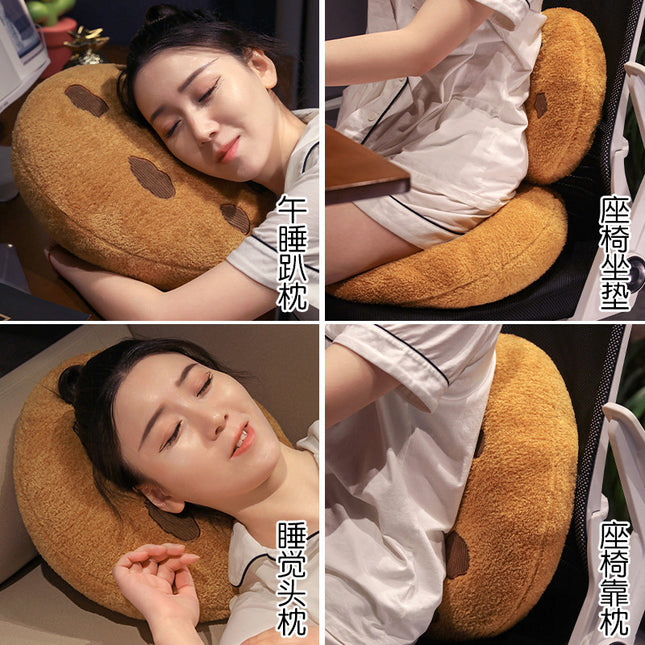 Ins Cute Cookie Pillow Cross-border Plush Toy Creative Snack Pillow Living Room Bedroom Nap Pillow