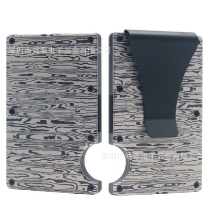 Cross-Border Aluminum Alloy Card Holder Rfid Anti-Theft Metal Wallet Men's Ultra-Thin Credit Card Holder Normcore Card Holder