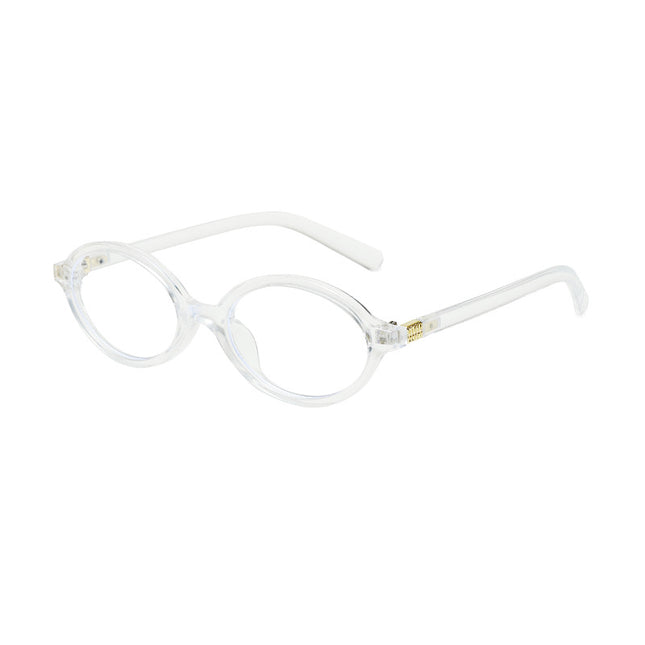 Flat Mirror Small Frame Retro Korean Plain Glasses Frame for Women Zhang Yuanying Same Style Glasses Frame Nerd Myopia Oval
