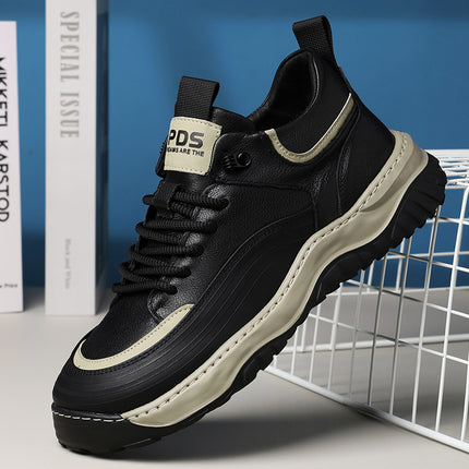 Factory direct supply of high shoes men's autumn and winter fleece-lined cotton shoes sports casual shoes thick bottom trend board shoes a generation of hair