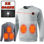 Pullover round neck five zone gray / M