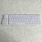 Crystal white-pc keycap-115 keys-mda height