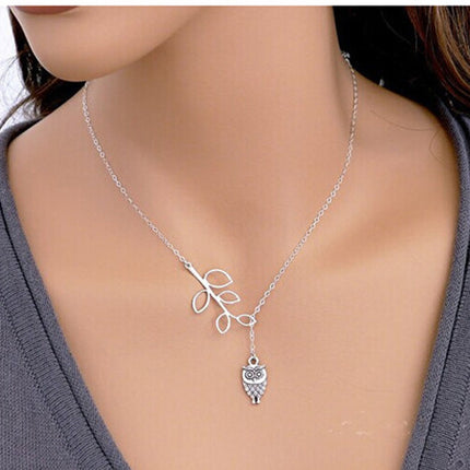 Vintage Simple Lucky Number 8 Cross Short Necklace Owl Ship Anchor Bird Necklace Jewelry Wholesale