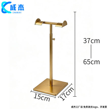 Cross-border Source Stainless Steel Display Hanging Bag Display Rack Women's Bag Rack Support Bag Rack Floor Adjustable Bag Rack