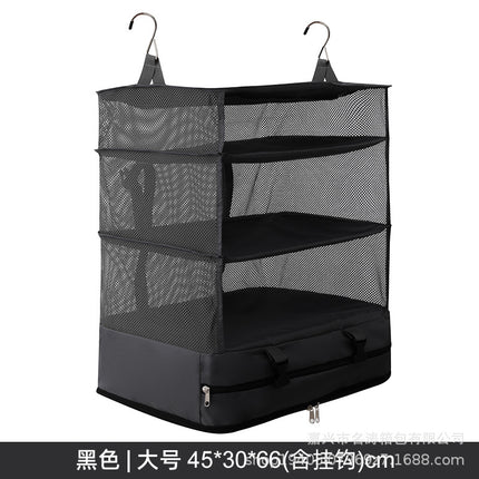 Hanging Bag Portable Storage Bag Wall-Mounted Space-Saving Travel Hanging Bag Wall-Mounted Travel Folding Wardrobe Storage