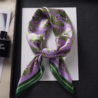 Purple garden [100% mulberry silk]