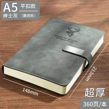 High-Looking A5 Notebook Imitation Leather Hand Ledger Thickeneded Conference B5 Simple Business Notepad Custom Logo