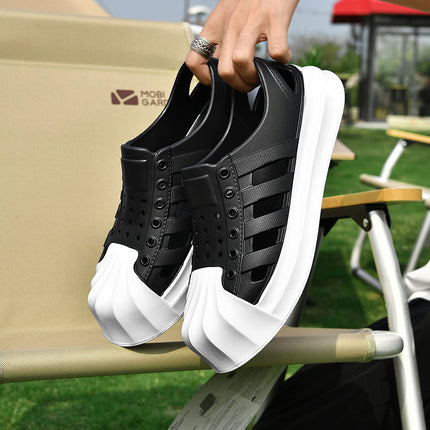 Shell head hole shoes men and women new couple's trail shoes sandals and slippers non-slip wading outdoor beach shoes wholesale