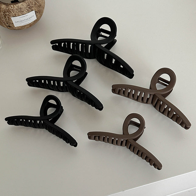 Large Grab Clip Black Simple Hair Clip Large Hair Clip Headwear Head Hair Shark Clip Hair Multi-Hair Accessories