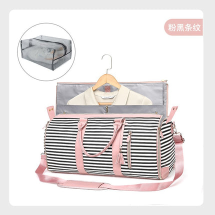 Foreign trade new ladies folding suit travel bag multi-functional storage bag large capacity large PU hand luggage bag