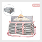 0528 upgraded version black and pink stripes + toiletry bag