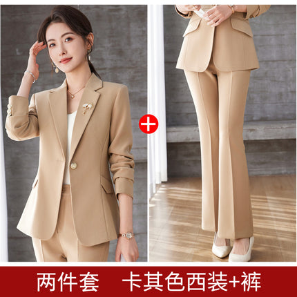 High-end Suit suit Women's Spring Wear Elegant Work Clothes Beauty Salon Business Wear Dress Jewelry Store Front Desk Work Wear