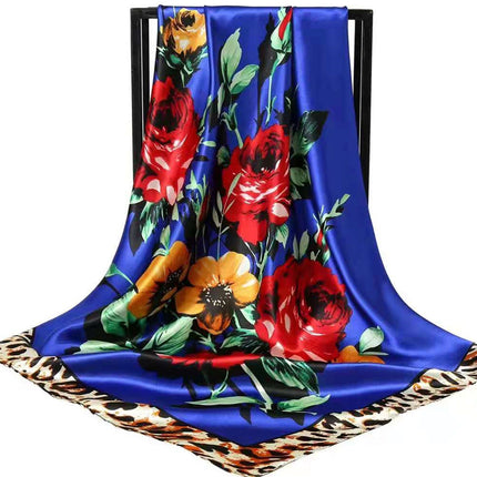 Special selling large square scarf abroad gifts spring and autumn silk scarf shawl large square 90*90cm simulation silk scarf
