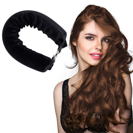 Cross-border new thick lazy sleeping non-hot curly hair curler European and American simple hair curler hook in stock wholesale