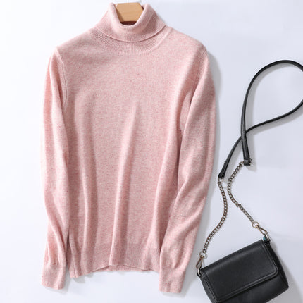 Woolen sweater women's 100 pure wool knitted bottoming shirt autumn and winter New turtleneck cashmere inner pullover sweater