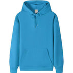 Hooded model-dark gray blue / S