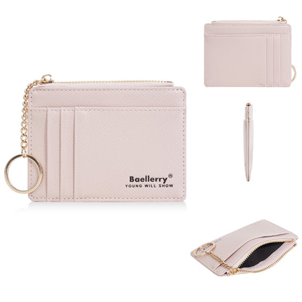 Baellerry New Women's Card Holder Id Holder Cross-Border Multi-Card Slot Card Holder Card Sleeve Thin Coin Card Holder Women