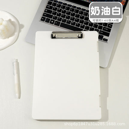 A4 folder paper material storage box student board clip writing pad multifunctional office file storage box