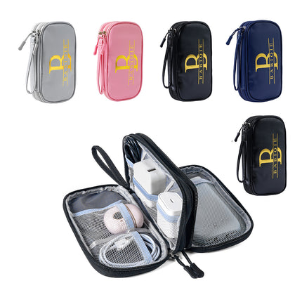 in stock Digital Bag Data Cable Bag Storage Bag Earphone Bag Mobile Phone Bag Hand Bag U Disk Multifunctional Storage Bag