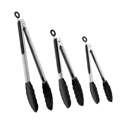 Cross-Border Silicone Clips, High Temperature Resistant Kitchen Anti-Scalding Barbecue Barbecue Clips, Food Clips, Household Stainless Steel Steak Clips