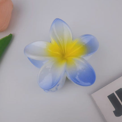 Lily Flower Grab Clip Frosted Gradient Egg Flower Grab Clip Spray Paint Advanced Sense Cross-border Back Head Large Hairpin