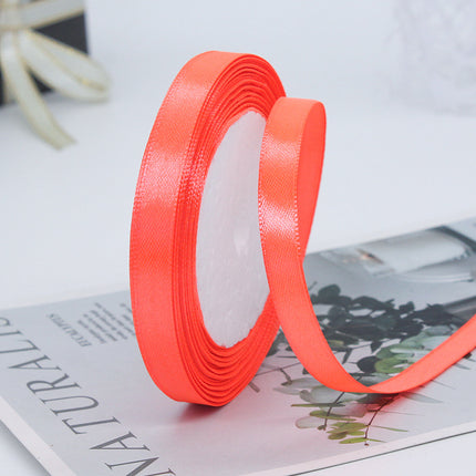 1cm Ribbon Gift Packaging Ribbon Cake Baking Gift Box Ribbon Wedding Decoration Cross-border Ribbon Wholesale
