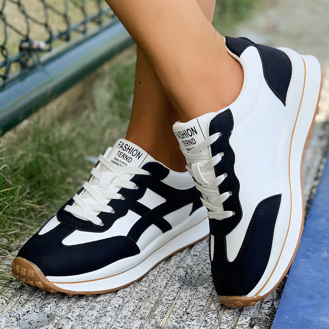 Sports Forrest Gump Shoes for Women 2025 Autum New Breathable Versatile Moral Training Shoes Casual Sports Shoes Thick-Soled White Shoes