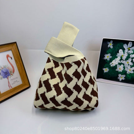 110g Baby Birthday Gift Bag Holiday Knitted Gift Bag Kidsren's First Birthday Party Handbag Gift Knitted Bag