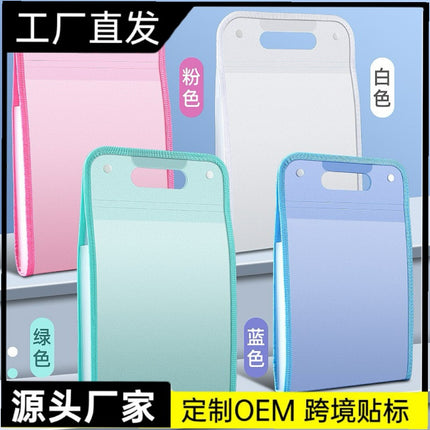 a4 vertical portable organ bag large capacity multi-layer test paper storage bag data sorting insert folder