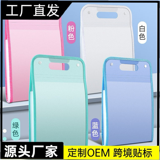 a4 vertical portable organ bag large capacity multi-layer test paper storage bag data sorting insert folder