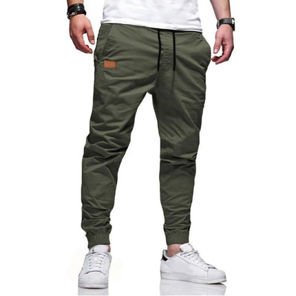 AliExpress New Men's Tether Loose Tooling Ankle Pants Foreign Trade Casual Youth Fashion Casual Sports Pants
