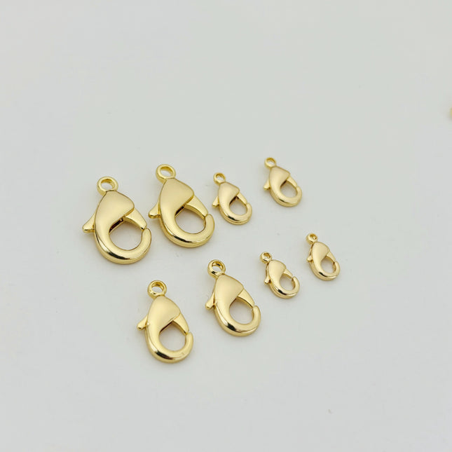 DIY Jewelry Accessories 14k18k Gold Color Preservation Korean Lobster Buckle Homemade Bracelet Necklace Accessories Material
